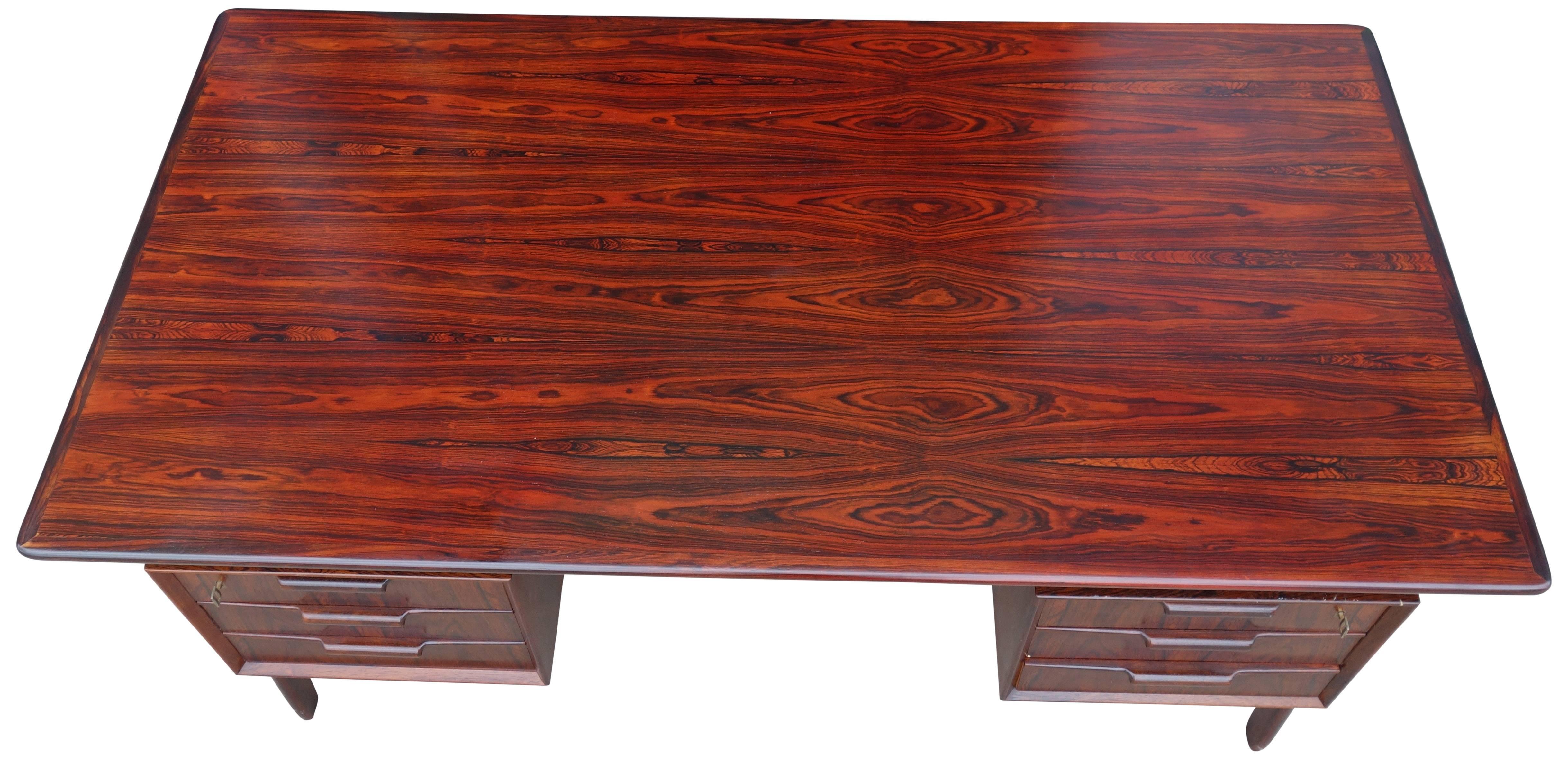 Mid-20th Century Mid-Century Rosewood Desk by Gunni Omann for Omann Jun