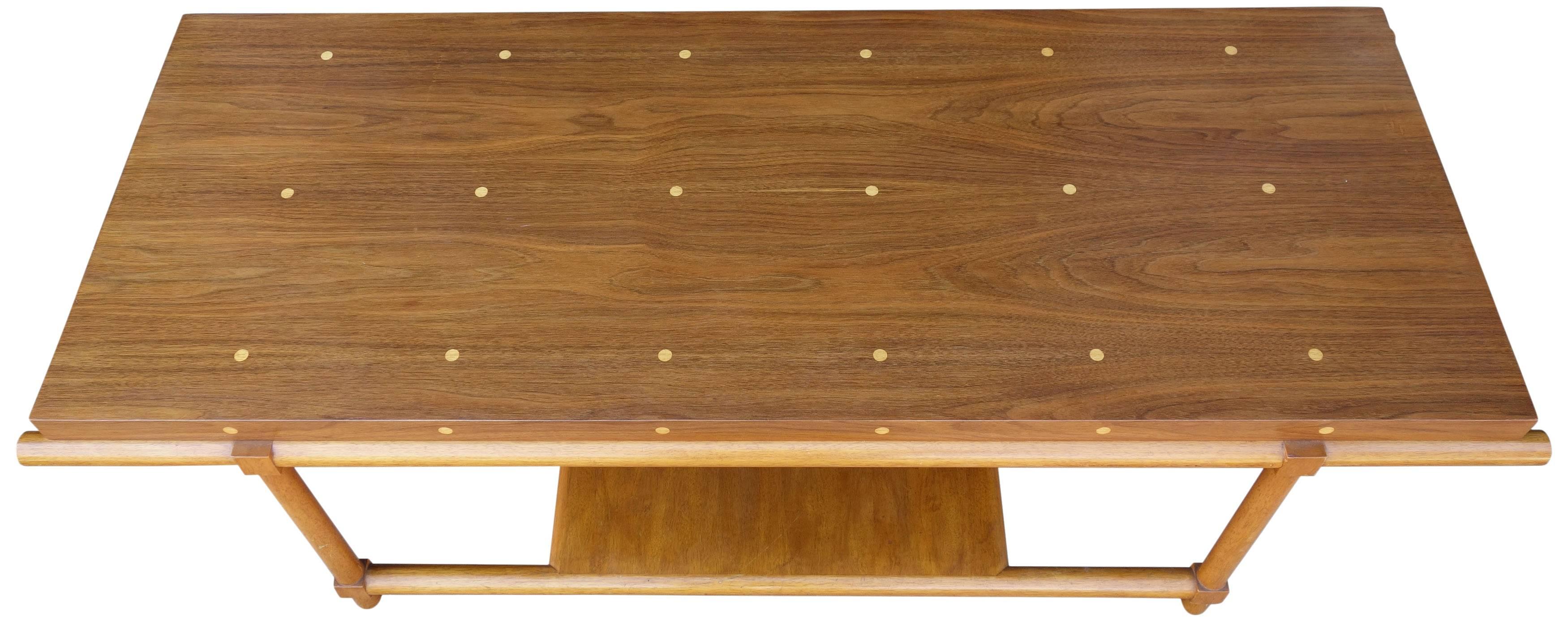 Mid-Century Tommi Parzinger Originals Polka Dot Coffee Table In Good Condition In BROOKLYN, NY