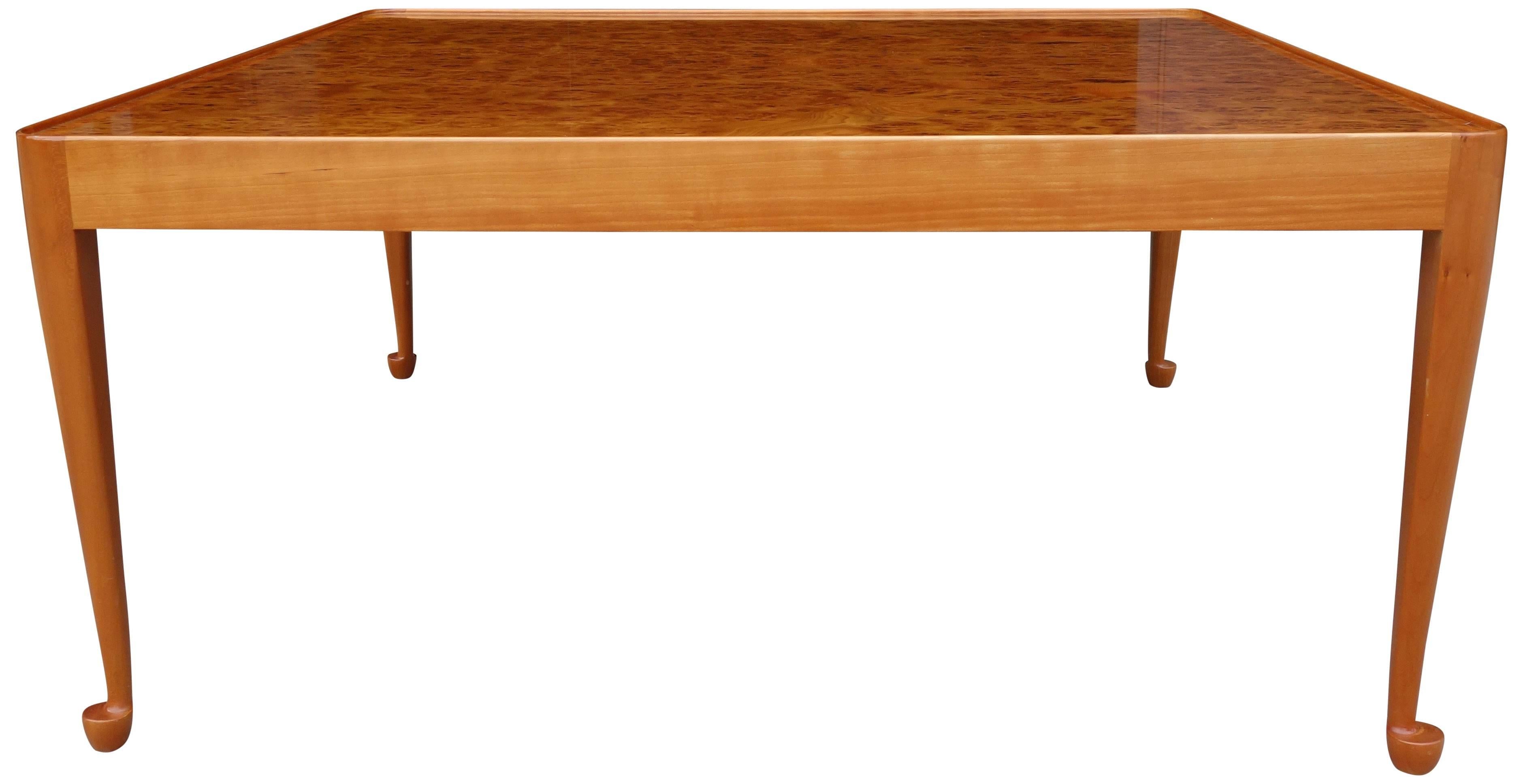 Swedish Exceptional Mid-Century Burl Wood Coffee Table by Josef Frank