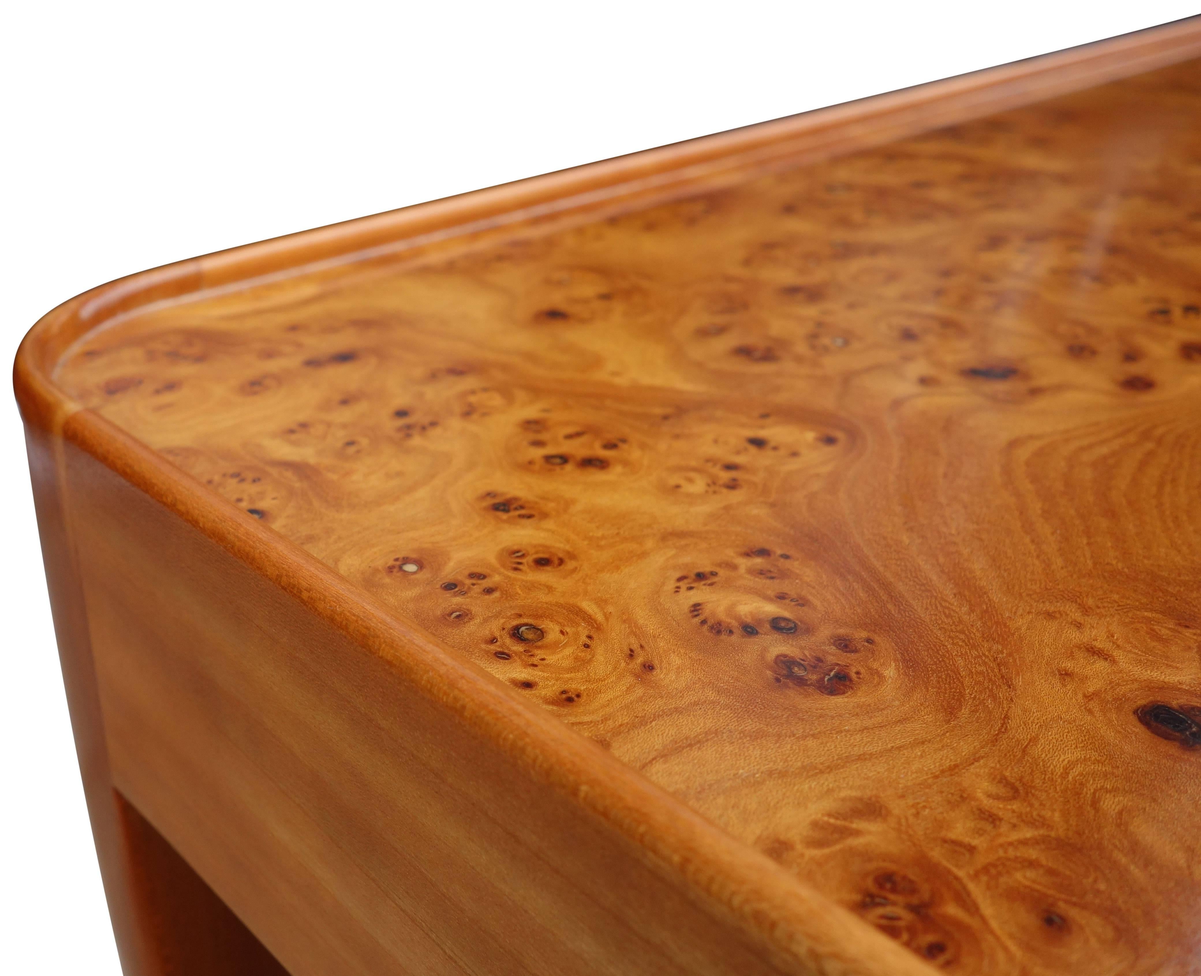 Scandinavian Modern Exceptional Mid-Century Burl Wood Coffee Table by Josef Frank