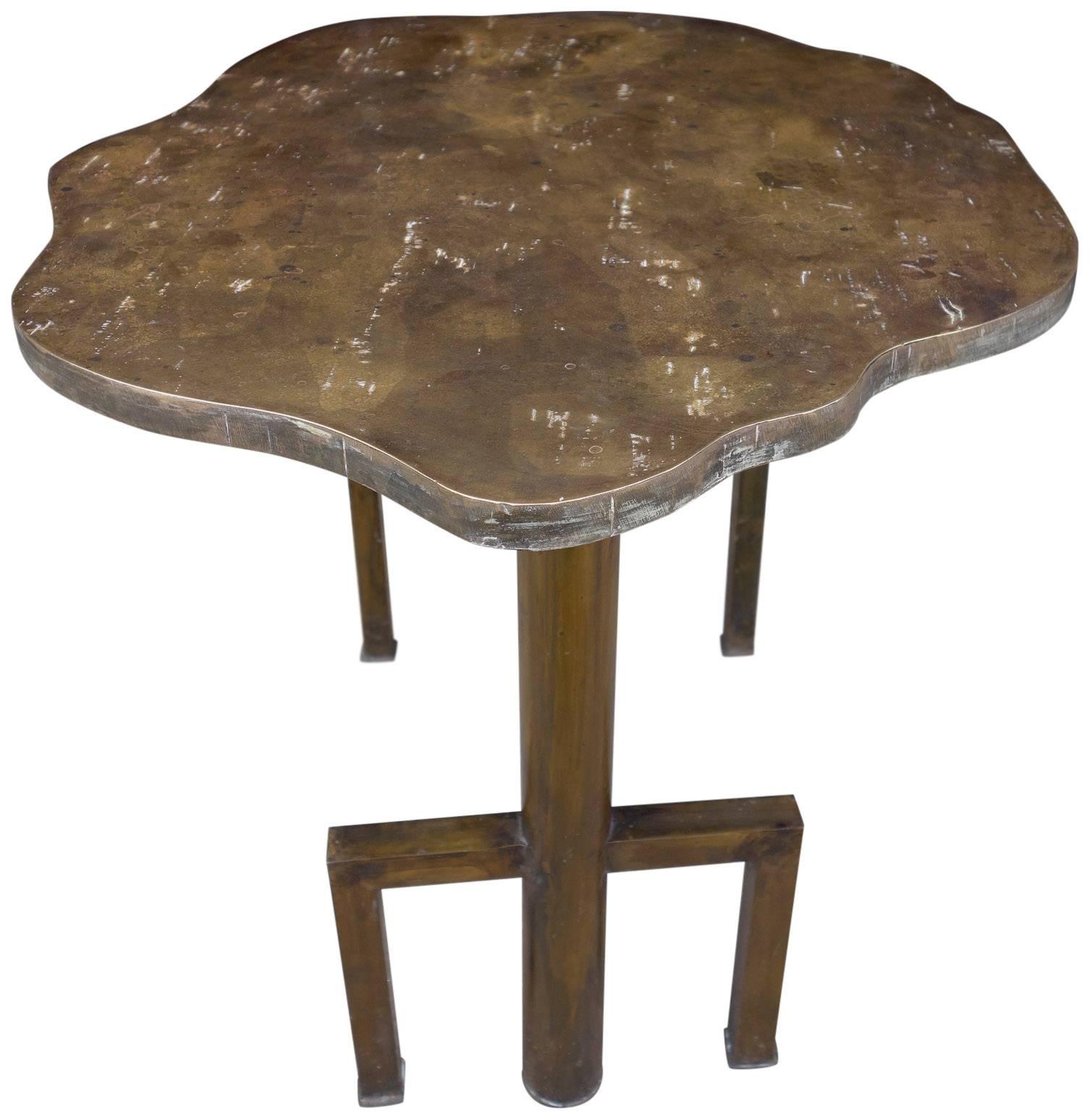 American Mid-Century Turtle Table by Philip and Kelvin LaVerne