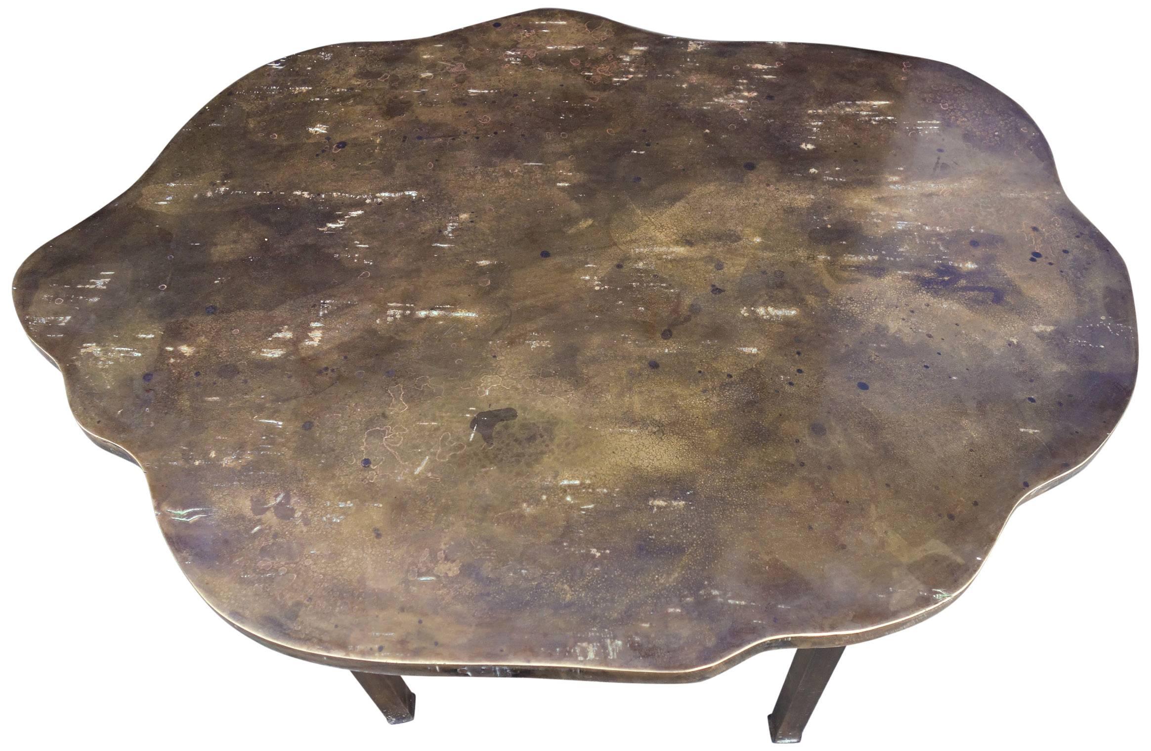 Mid-20th Century Mid-Century Turtle Table by Philip and Kelvin LaVerne