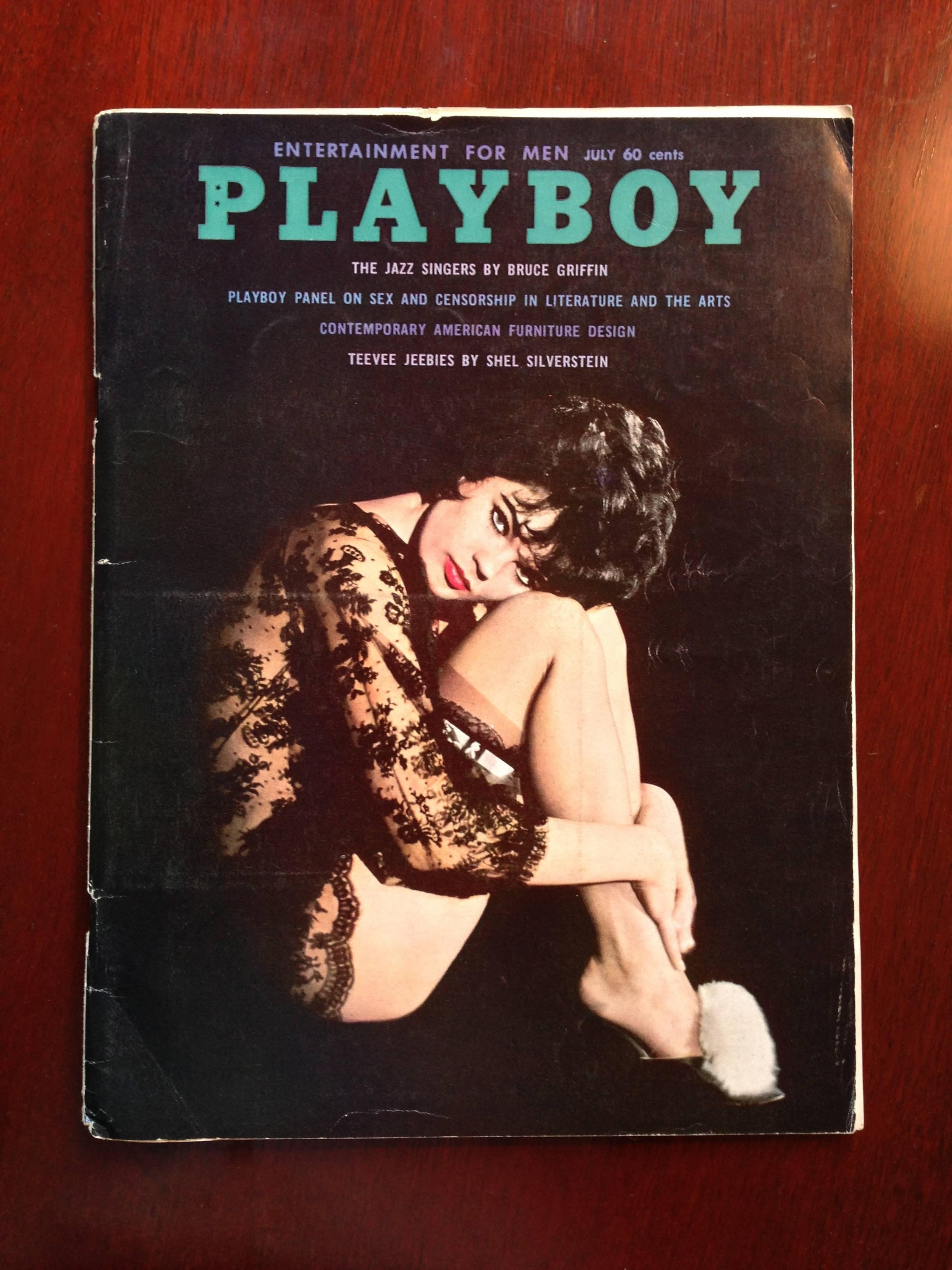 Ever laugh when someone said, “I only read Playboy for the articles”? You won’t anymore.

Up for sale is the July 1961 edition of Playboy Magazine. The Centerfold is nice, but the magazine’s real beauty is the spread on the masters of Midcentury