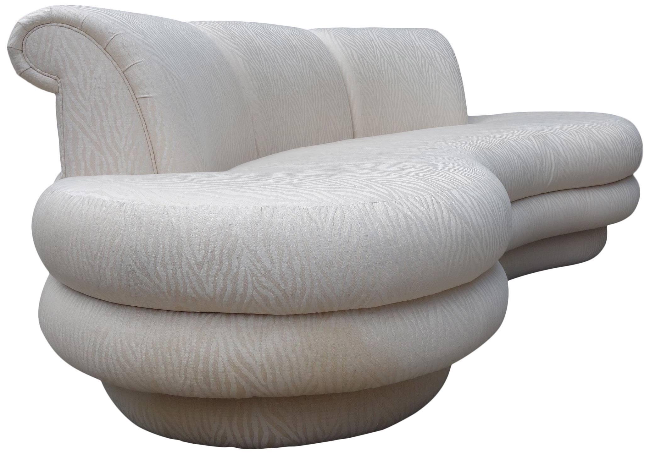 Adrian Pearsall Kidney Shaped / Curved Sofa for Comfort Designs In Good Condition In BROOKLYN, NY