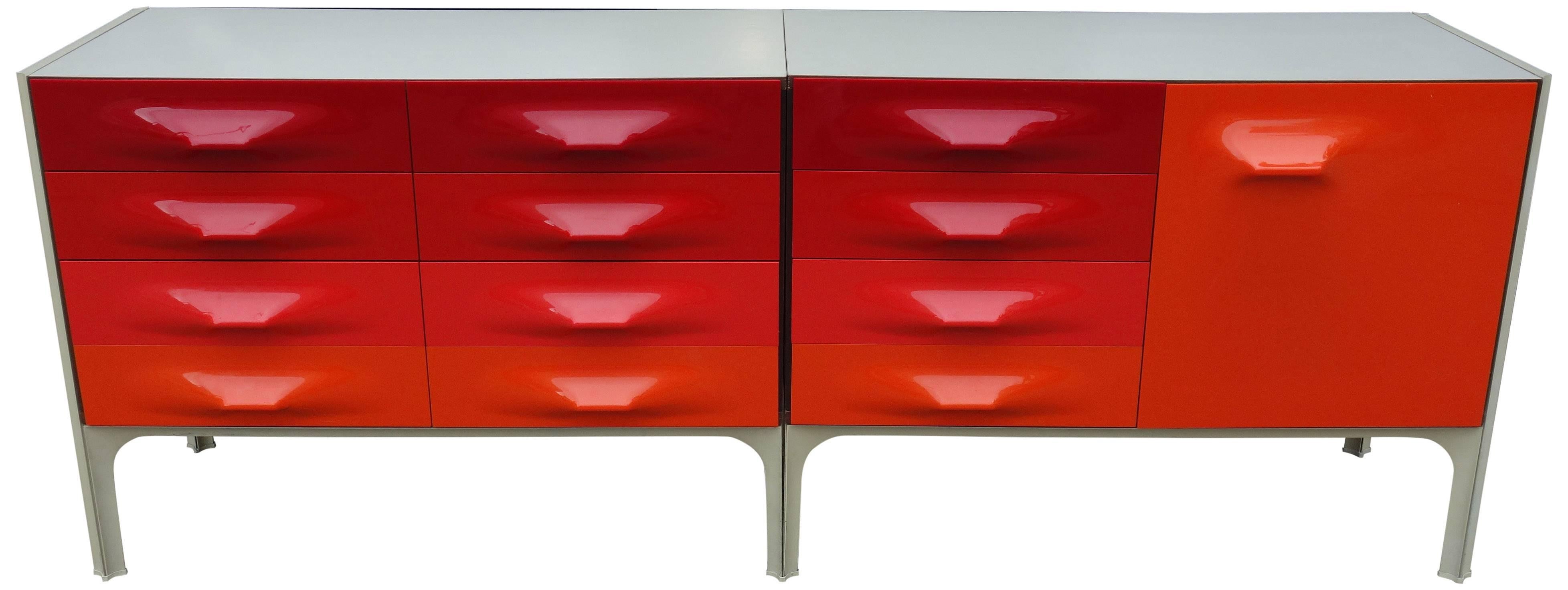 French Mid-Century Raymond Loewy DF-2000 Cabinet