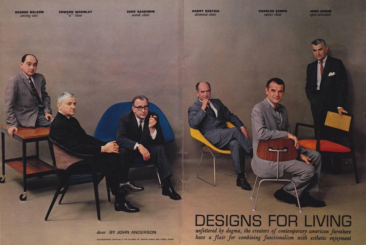 Ever laugh when someone said, “I only read Playboy for the articles”? You won’t anymore.

Up for sale is the July 1961 edition of Playboy Magazine. The Centerfold is nice, but the magazine’s real beauty is the spread on the masters of midcentury