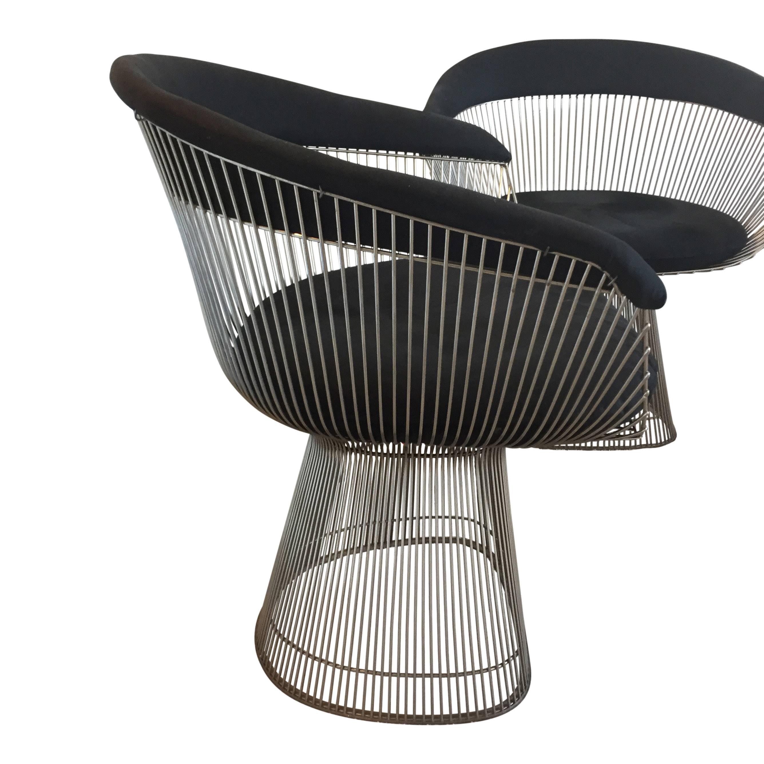 Mid-Century Modern Warren Platner for Knoll Dining Chairs, Set of Four