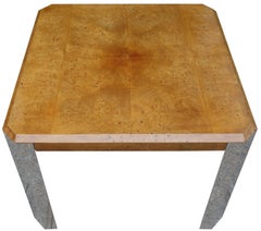 Midcentury Leon Rosen for Pace Collection Burl Wood Table
