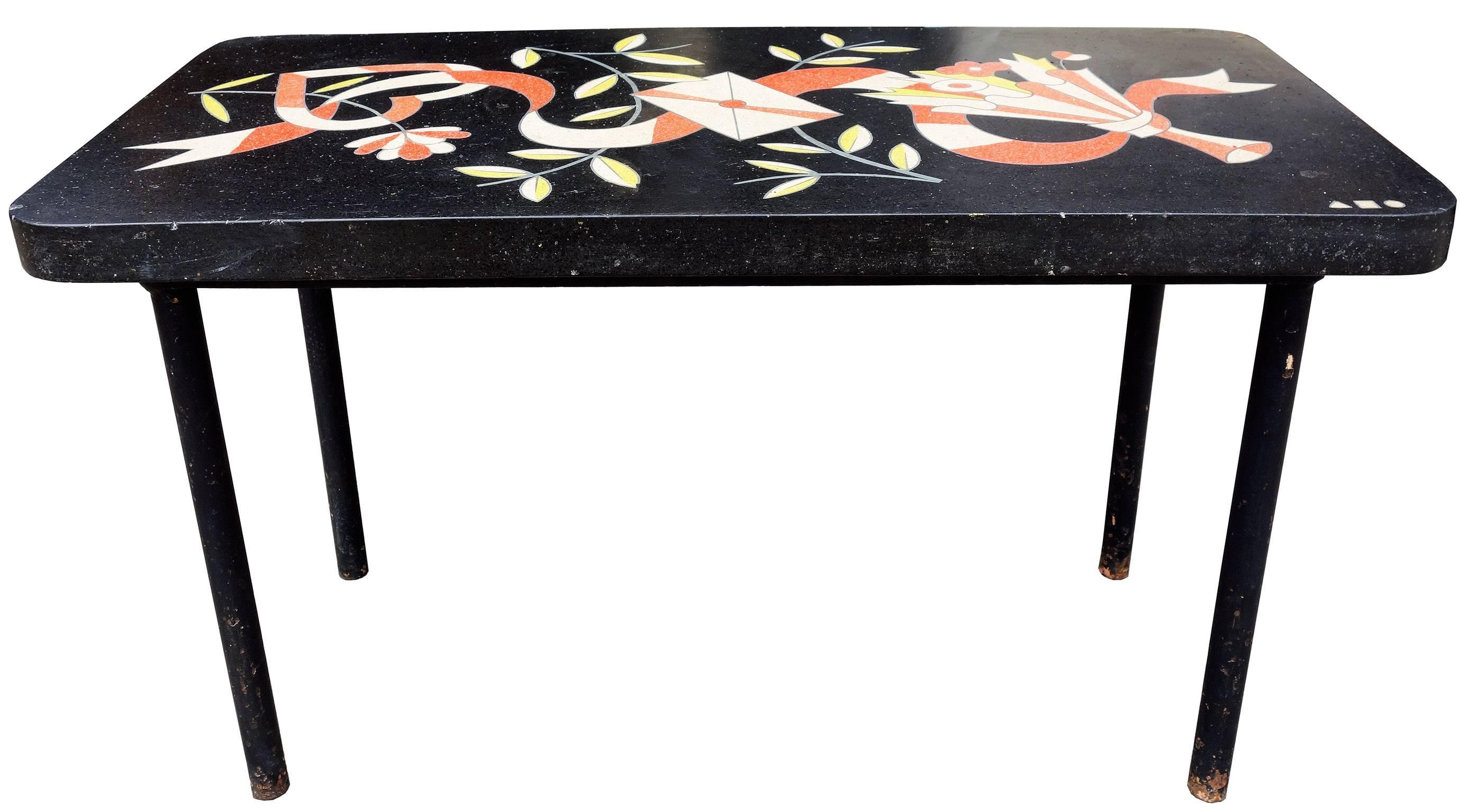 Mid-Century Modern One of a Kind Midcentury Side Table Designed by Alexander Girard For Sale