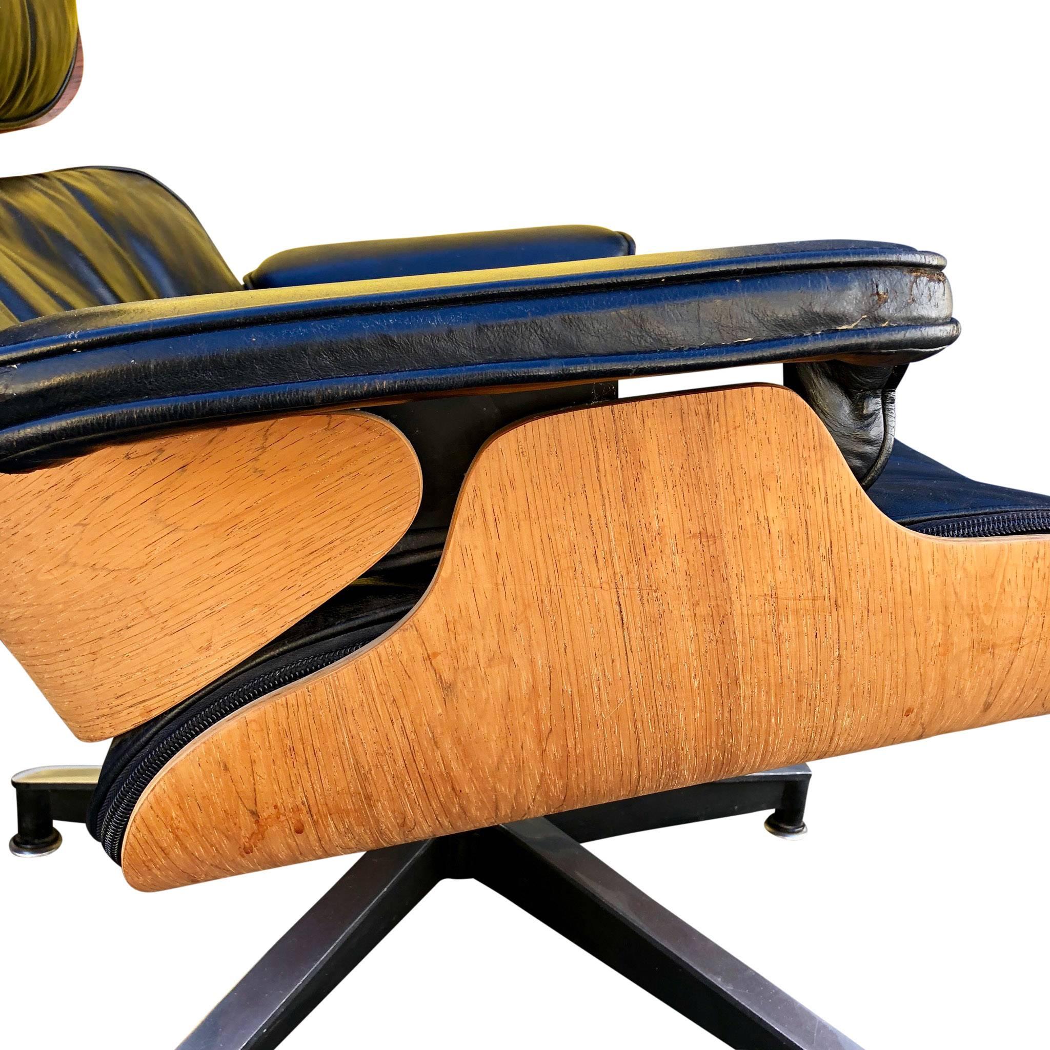 Late 20th Century Eames for Herman Miller Lounge Chairs in Brazilian Rosewood