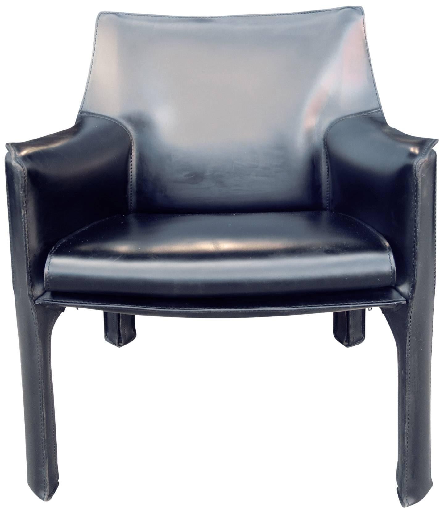 20th Century Cassina Cab Lounge Chair by Mario Bellini