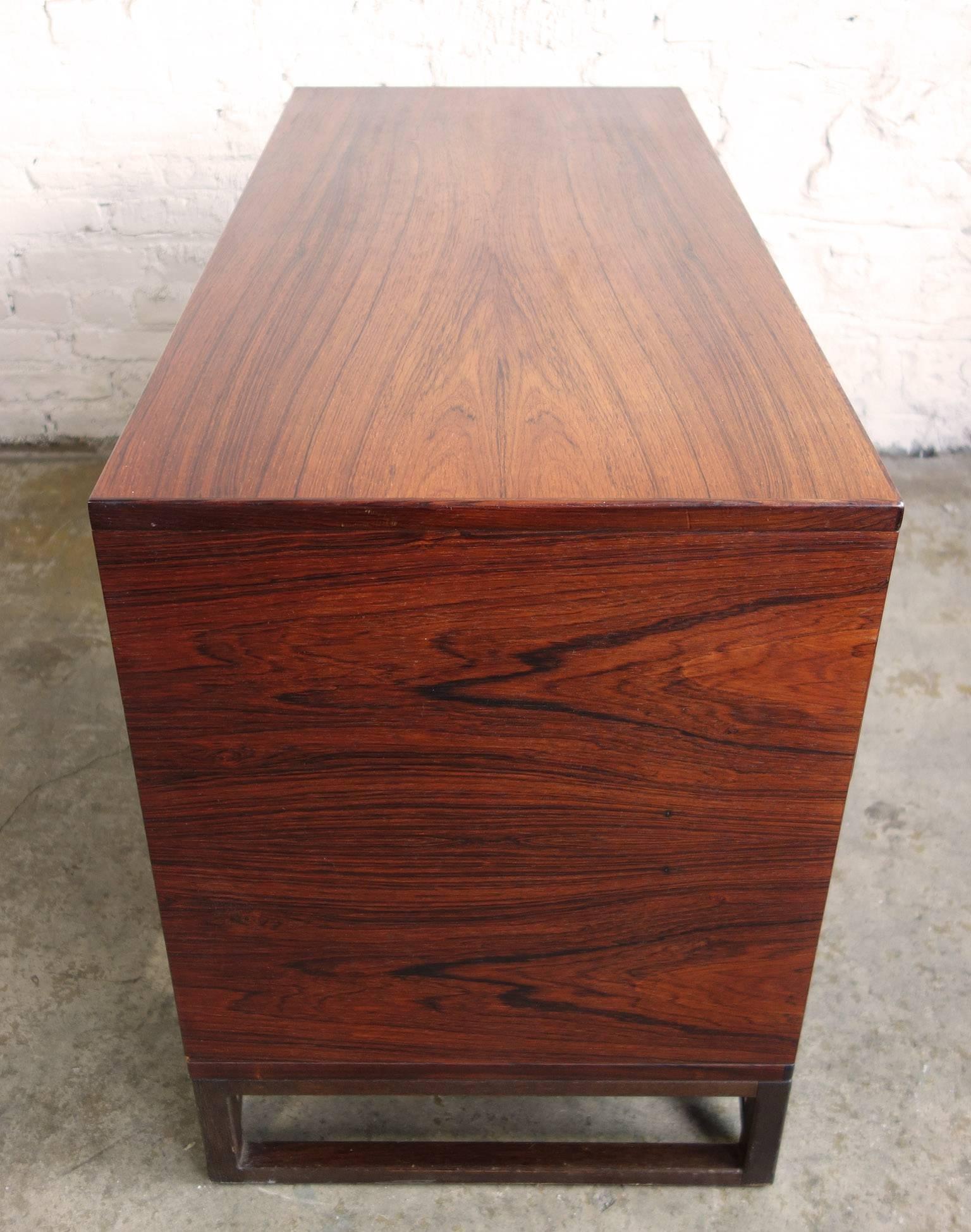 Pair of Midcentury Svend Langkilde Rosewood Chest of Drawers In Good Condition In BROOKLYN, NY