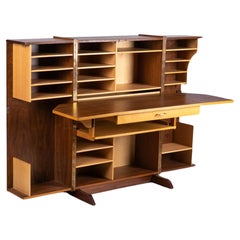 Bureau moderne danois du milieu du siècle en teck Mummenthaler & Meier Magic Box