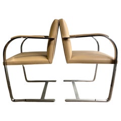 Superb Brno Armchairs for Knoll in Stainless Steel Not Chrome