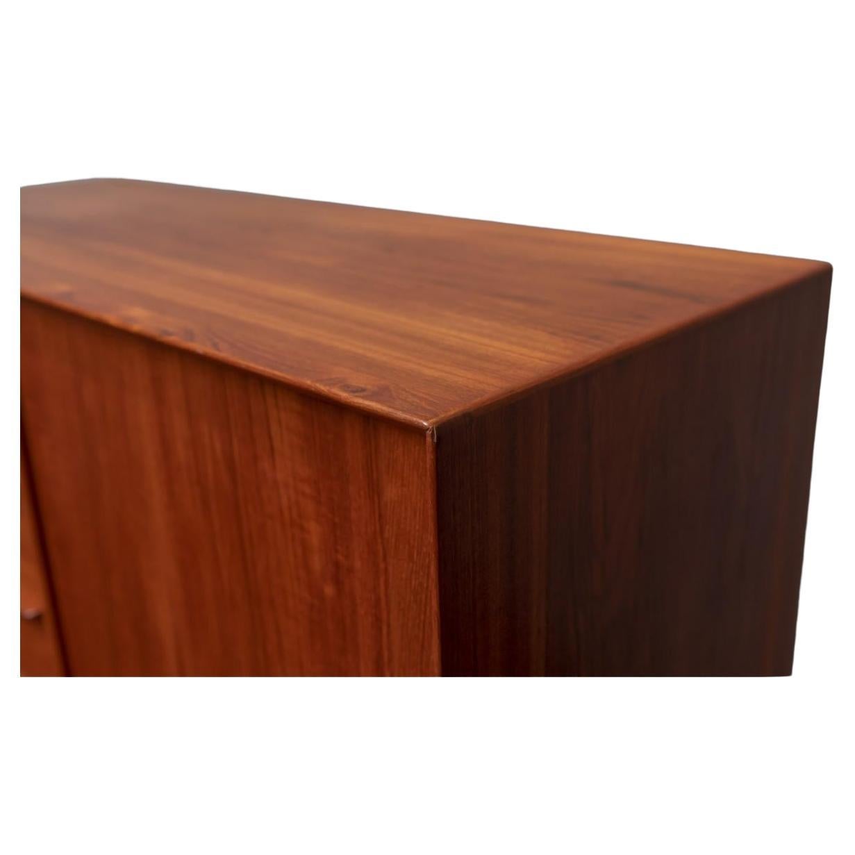 Woodwork Mid century Danish modern tall wide Teak Dresser by Falster