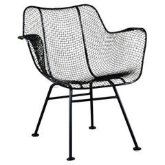 Russell Woodard Skulptura Mesh-Sessel mit niedrigem Patio-Sessel aus der Mitte des Jahrhunderts