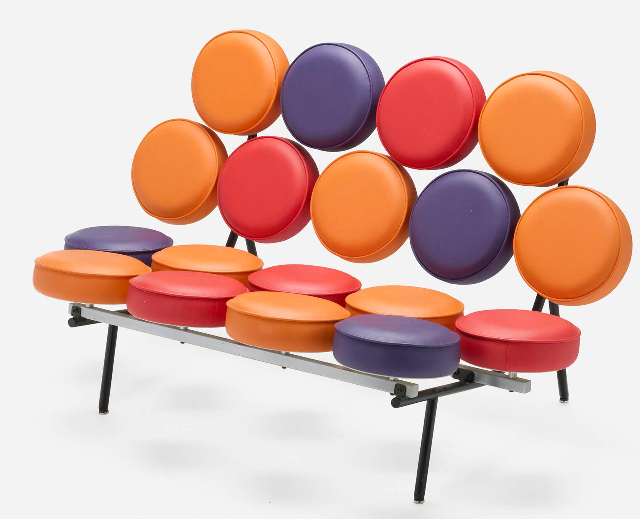 Américain Canapé Marshmallow multicolore en édition limitée de George Nelson pour Herman Miller en vente
