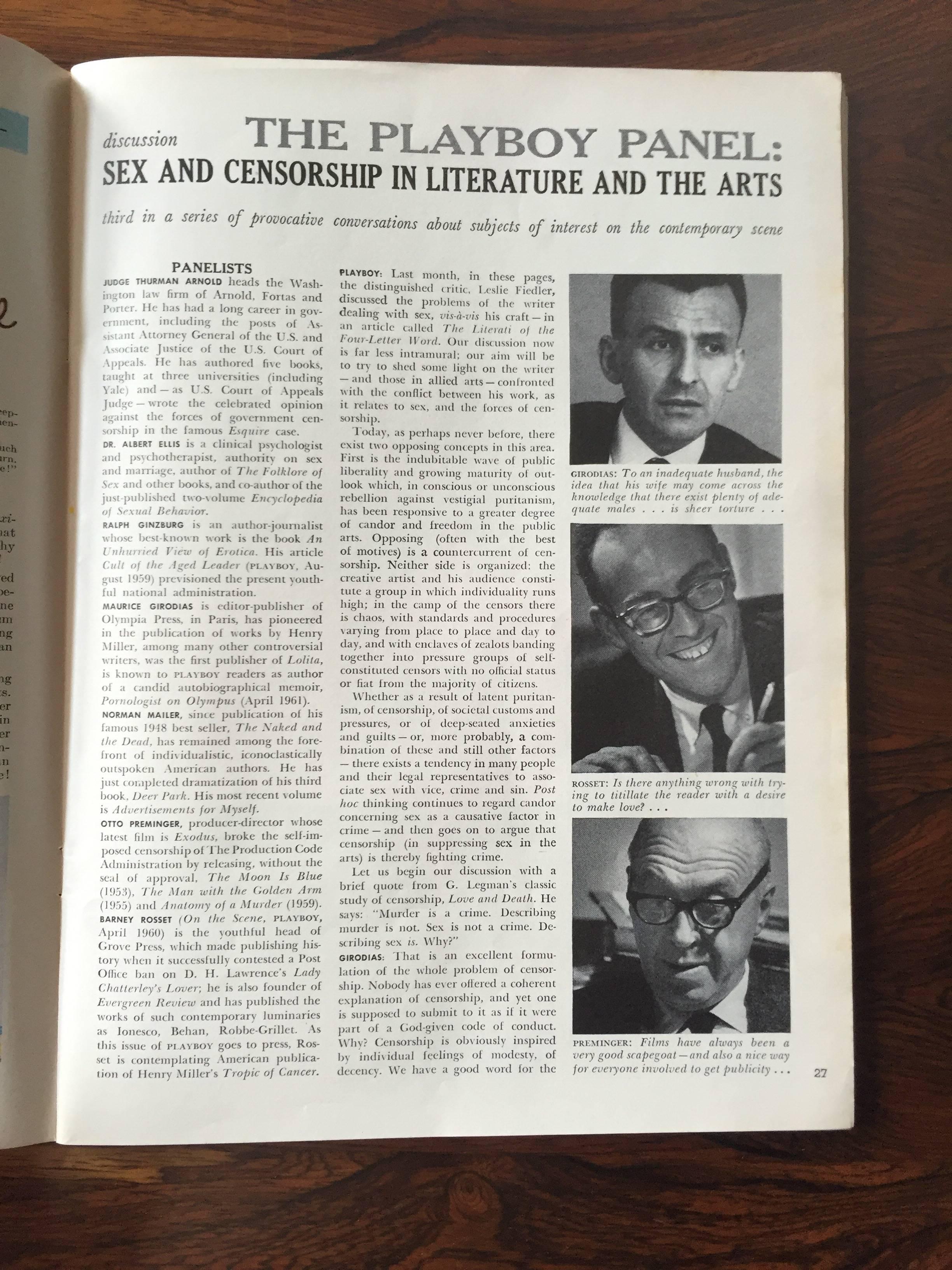 American July 1961 Playboy Featuring Eames, Saarinen, Bertoia, Risom, Wormley, et. al.