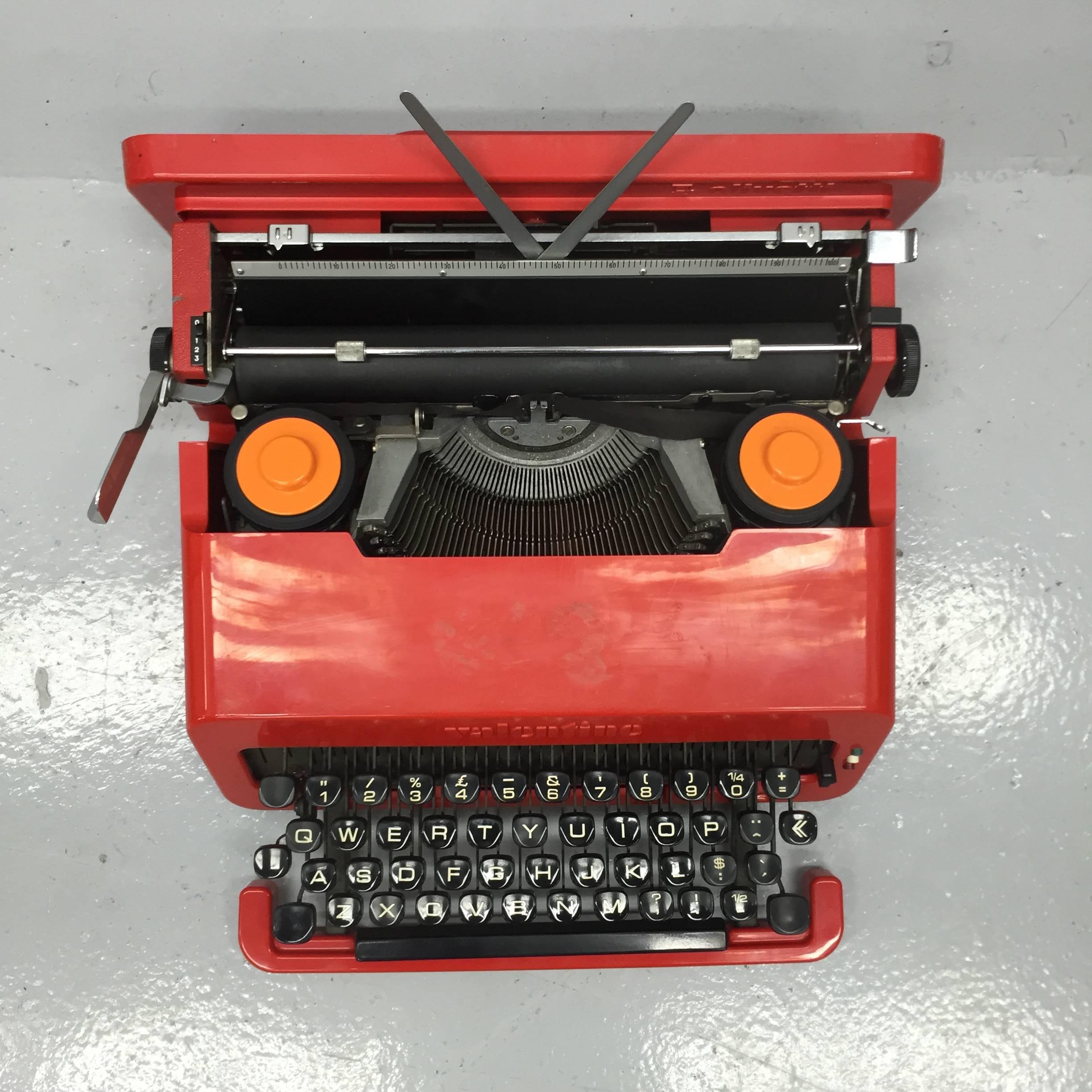 Italian Olivetti Valentine Typewriter
