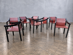 Set of Eight Vico Magistretti 905 Chairs by Probjeto for Cassina, Brazil