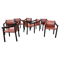 Set of Eight Vico Magistretti 905 Chairs by Probjeto for Cassina, Brazil