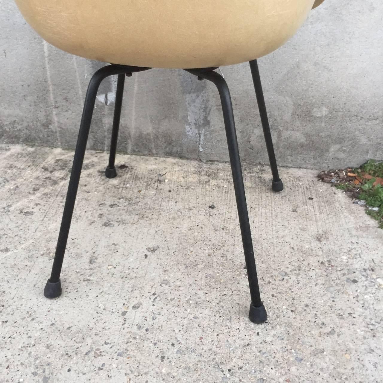 Mid-Century Modern Transitional Eames Zenith Shell Chair on X-Base