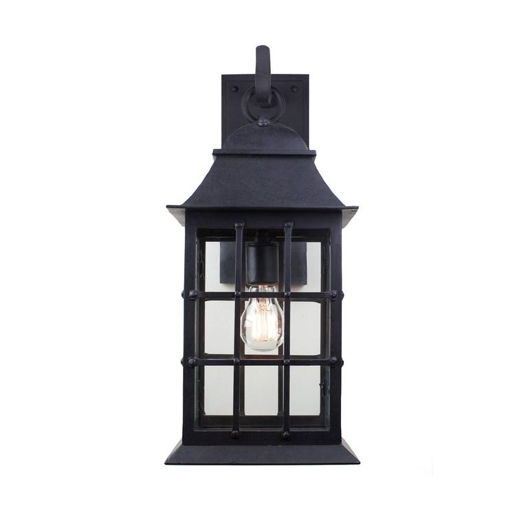 wrought iron wall lantern