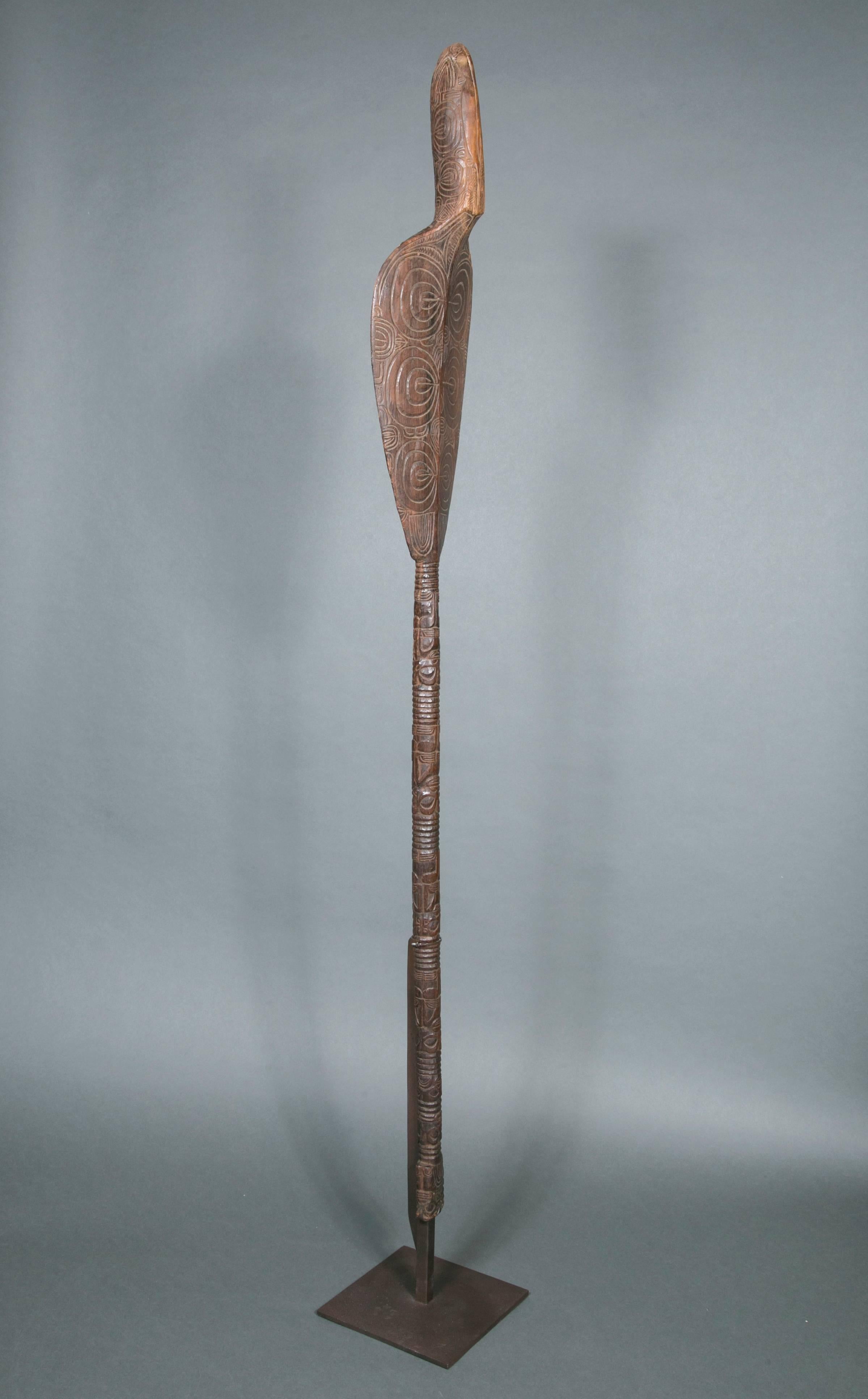 19th Century Very Rare Museum Quality Ceremonial Paddle, Marquesas Islands, French Polynesia For Sale