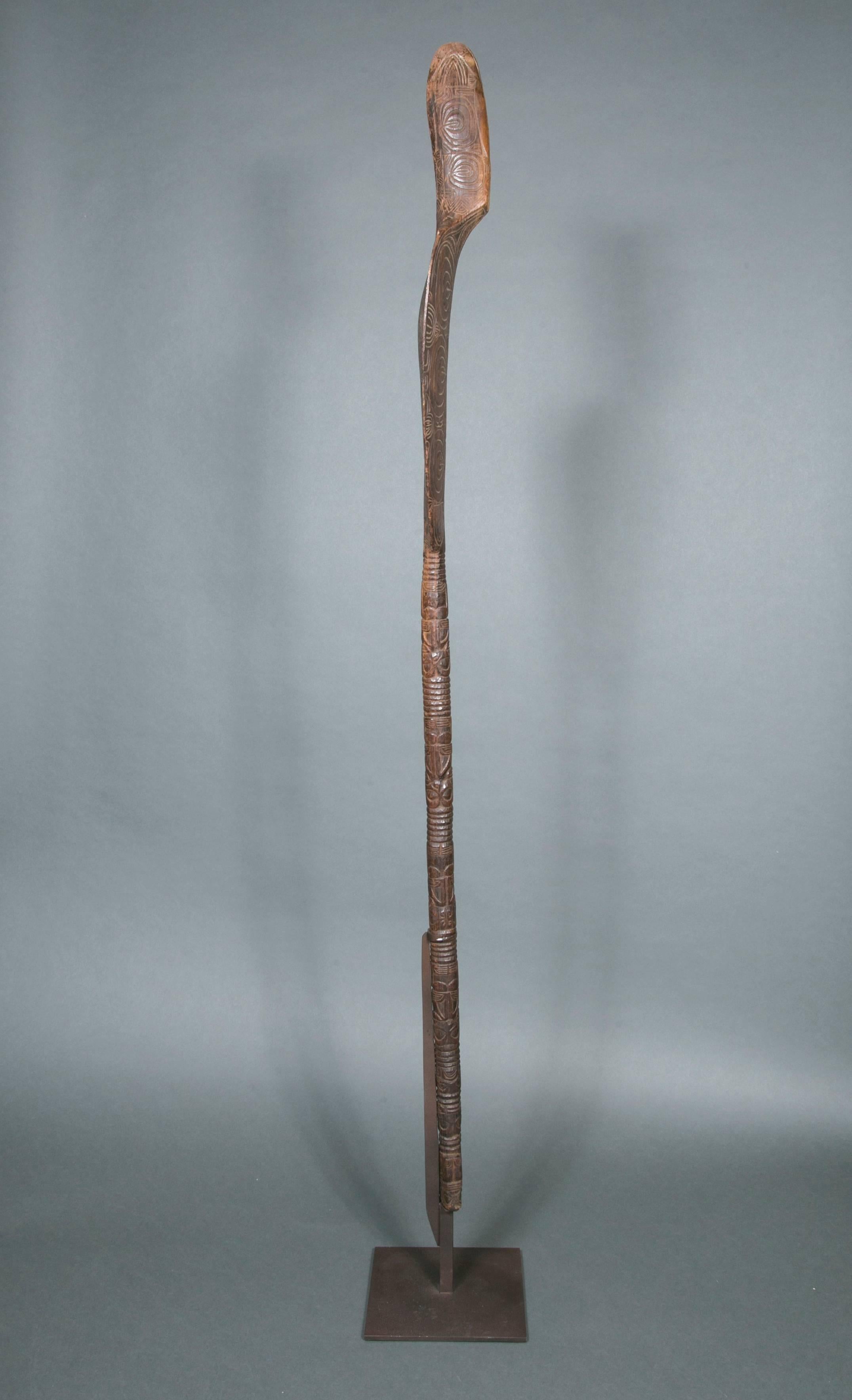 Very Rare Museum Quality Ceremonial Paddle, Marquesas Islands, French Polynesia For Sale 1