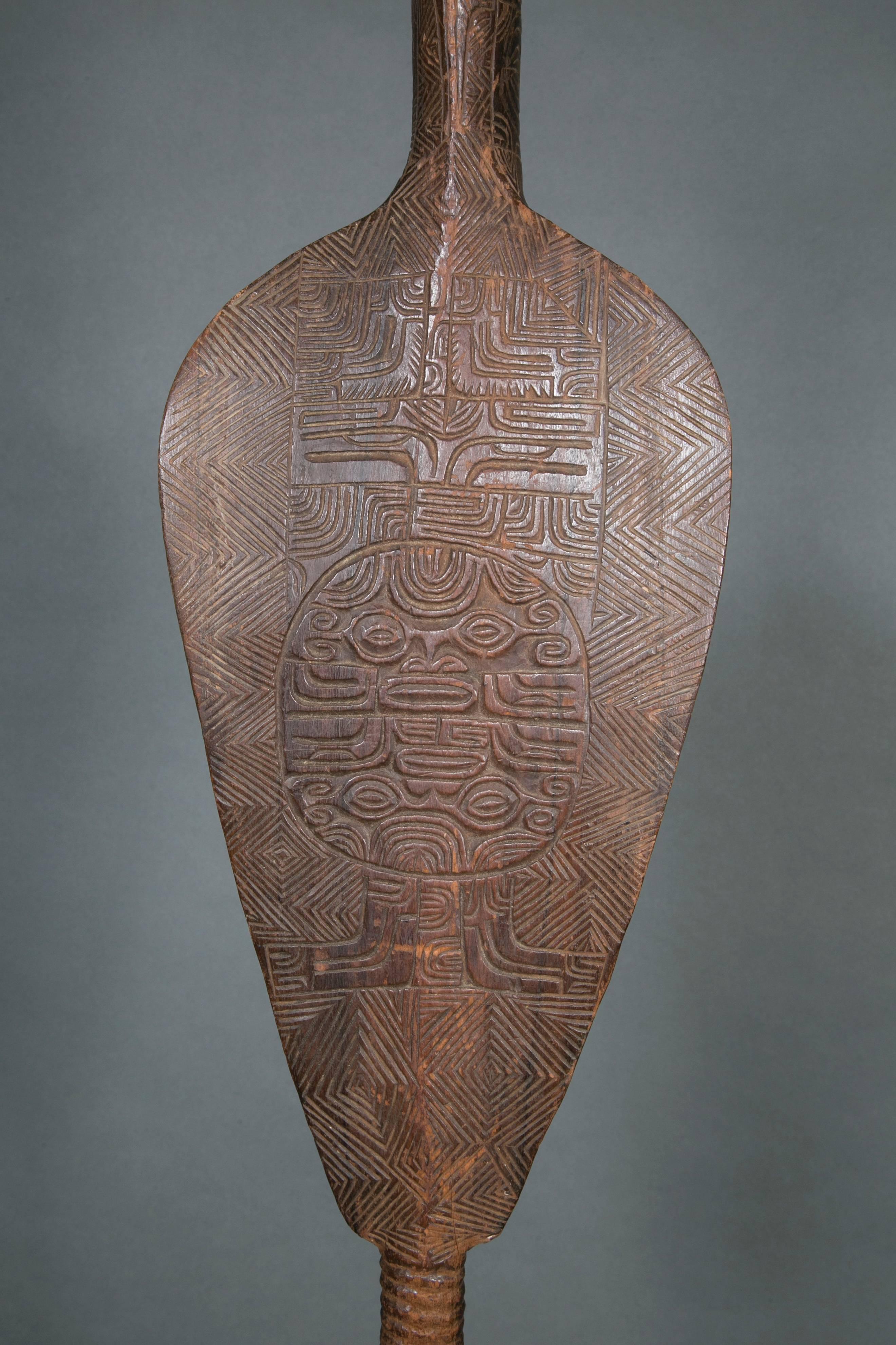 Very Rare Museum Quality Ceremonial Paddle, Marquesas Islands, French Polynesia For Sale 3