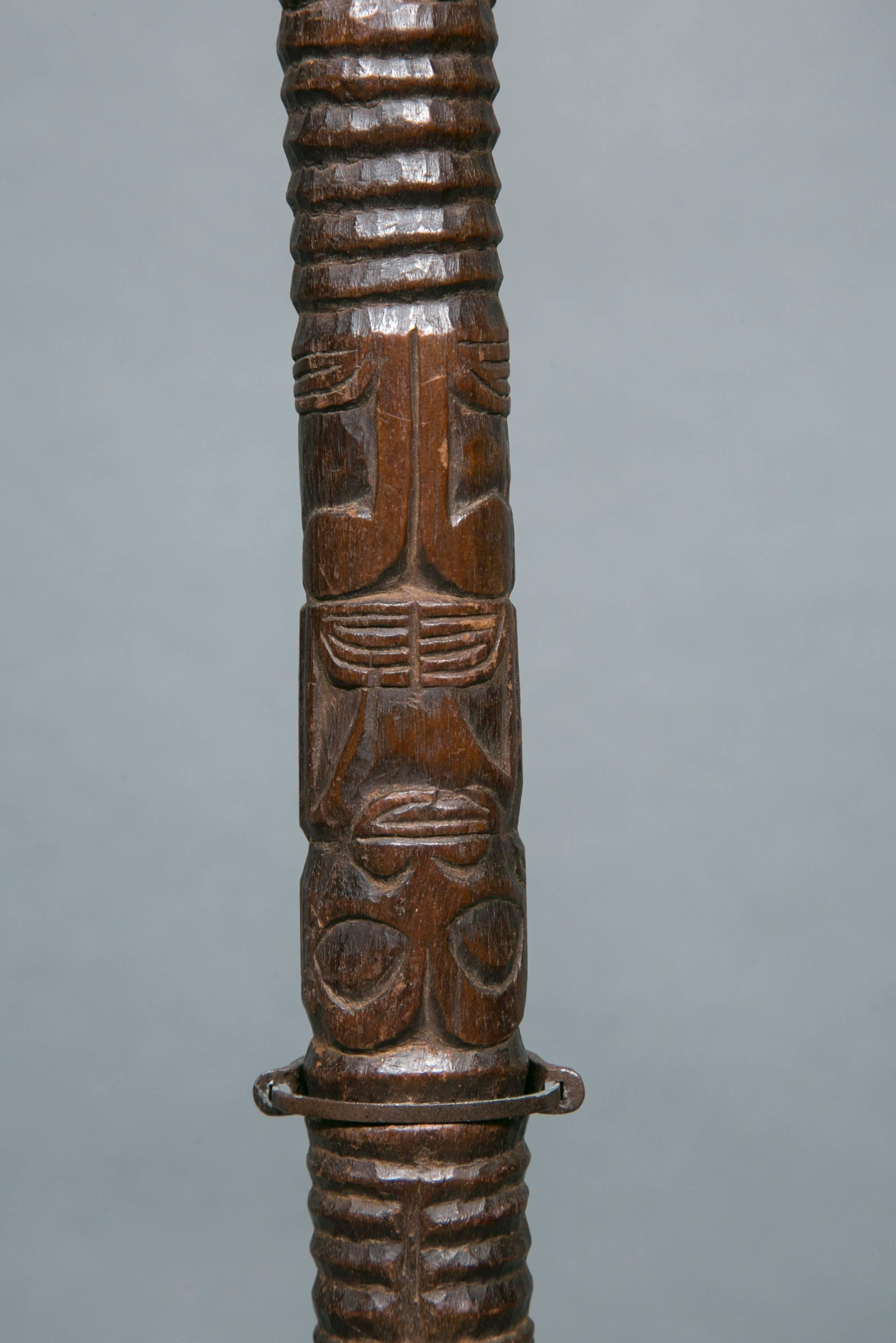Very Rare Museum Quality Ceremonial Paddle, Marquesas Islands, French Polynesia For Sale 6