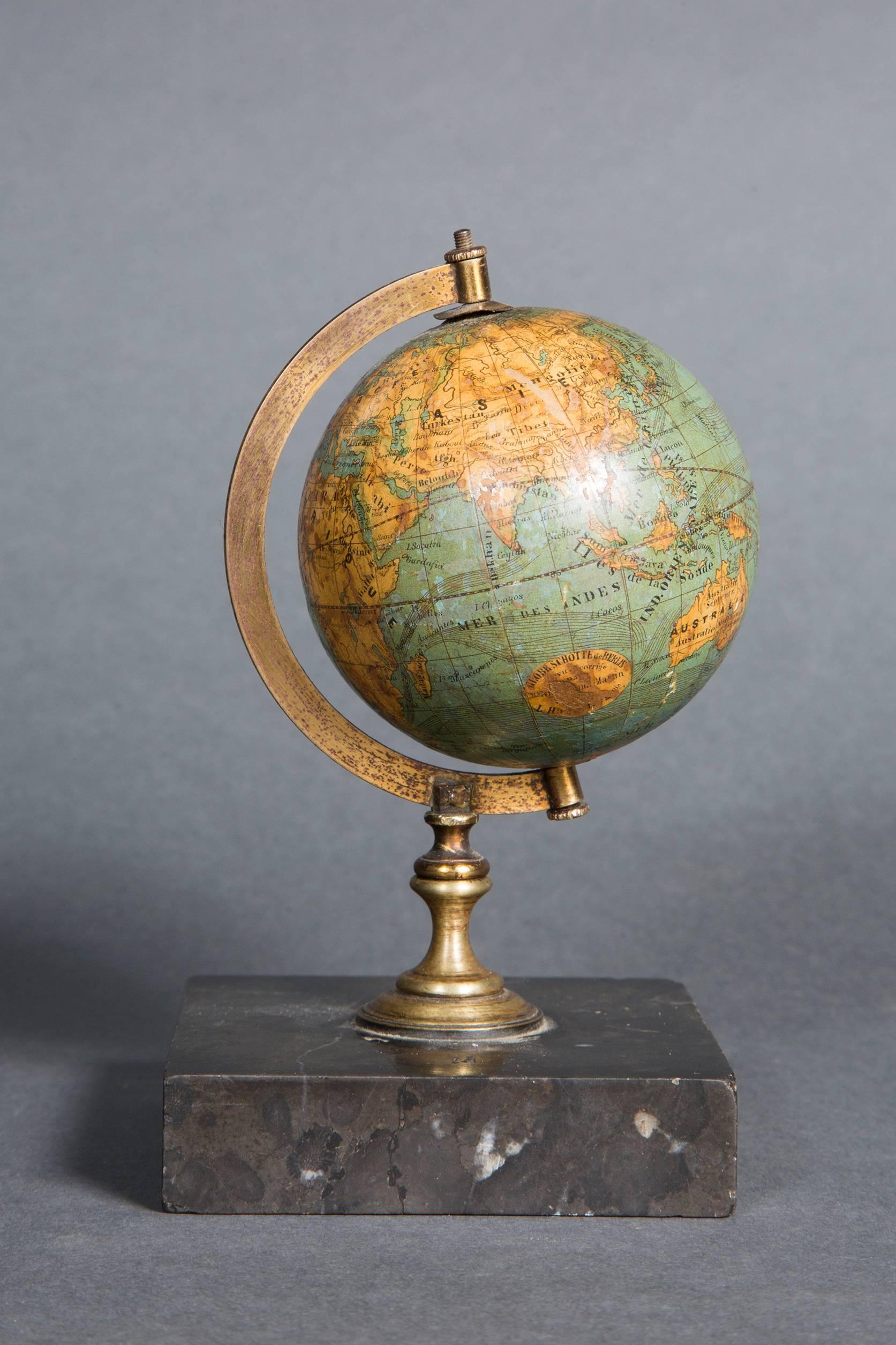 Set of Five Small 19th Century Globes 2