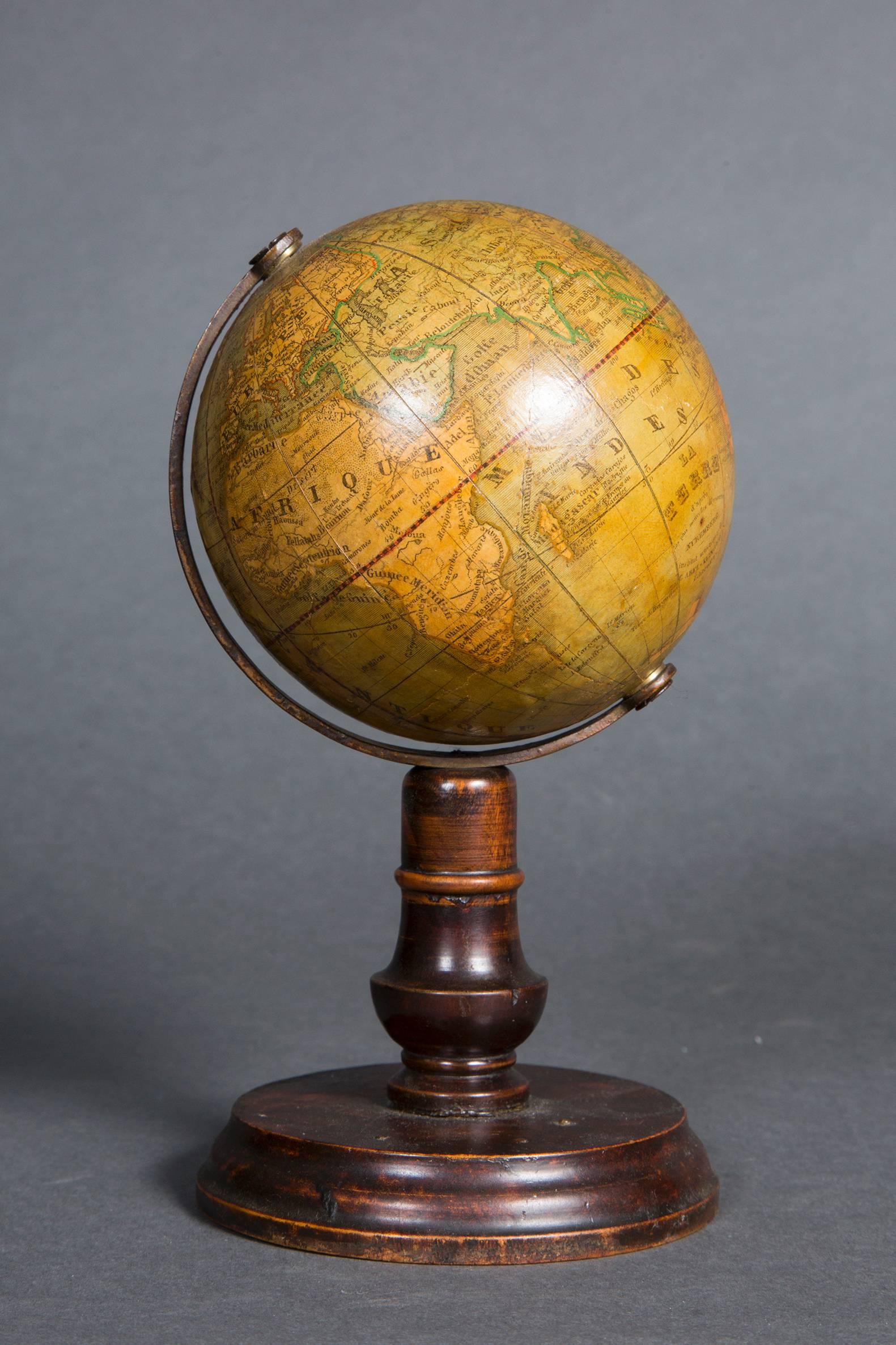 Set of Five Small 19th Century Globes 5