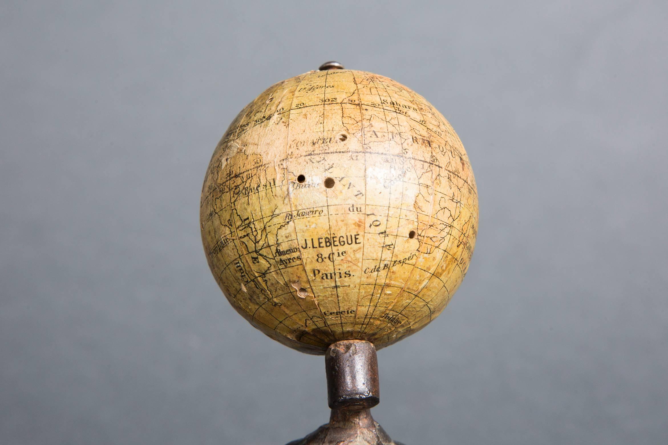 European Set of Three Small 19th Century Globes