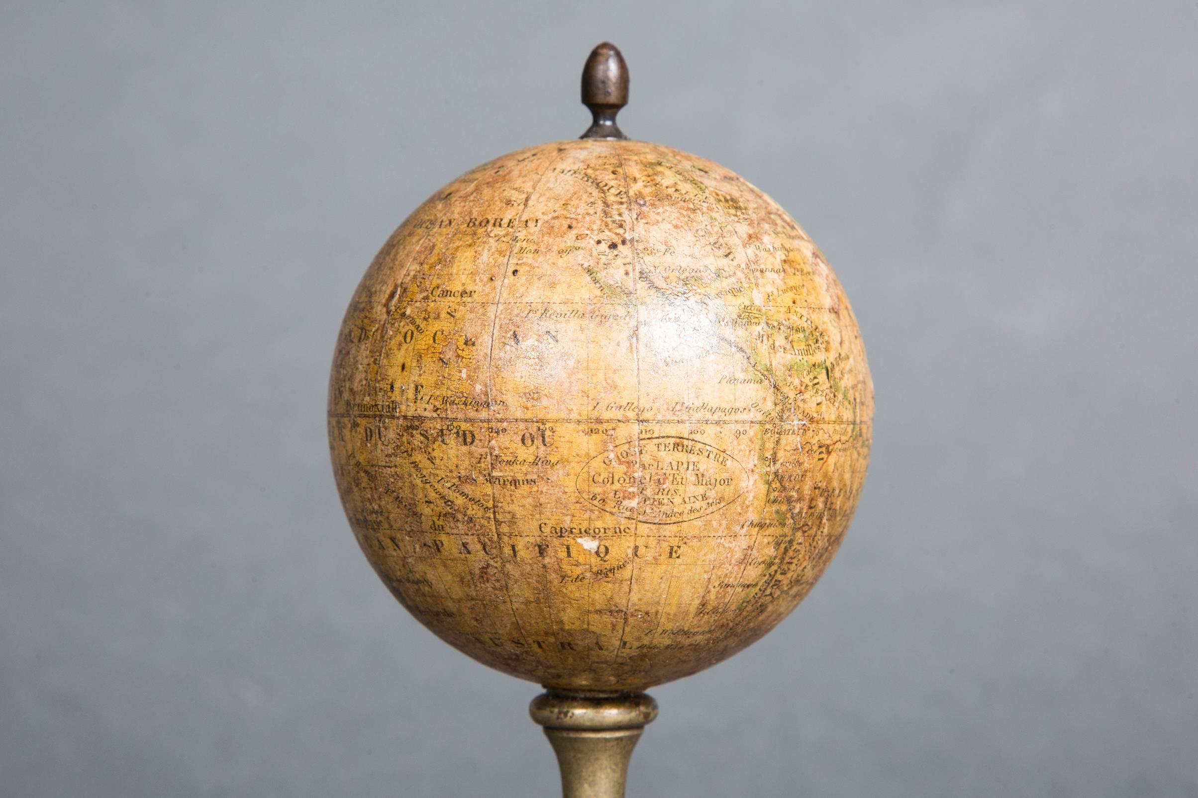 Set of Three Small 19th Century Globes 3