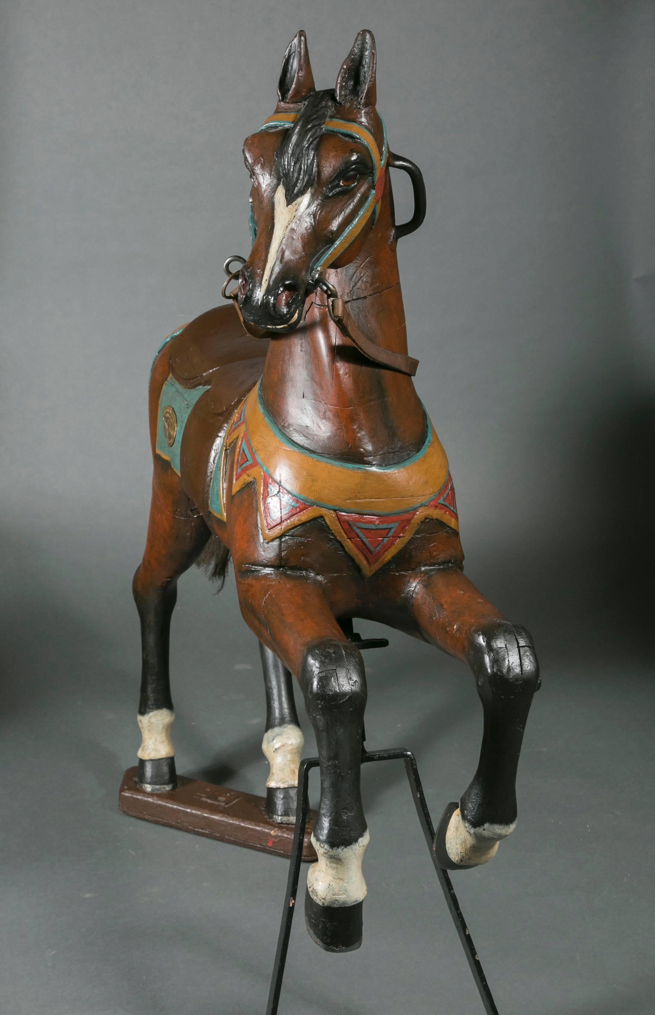 Prancing Horse, Limonaire Brothers, France Paris Workshop, circa 1910 In Good Condition For Sale In Saint-Ouen, FR
