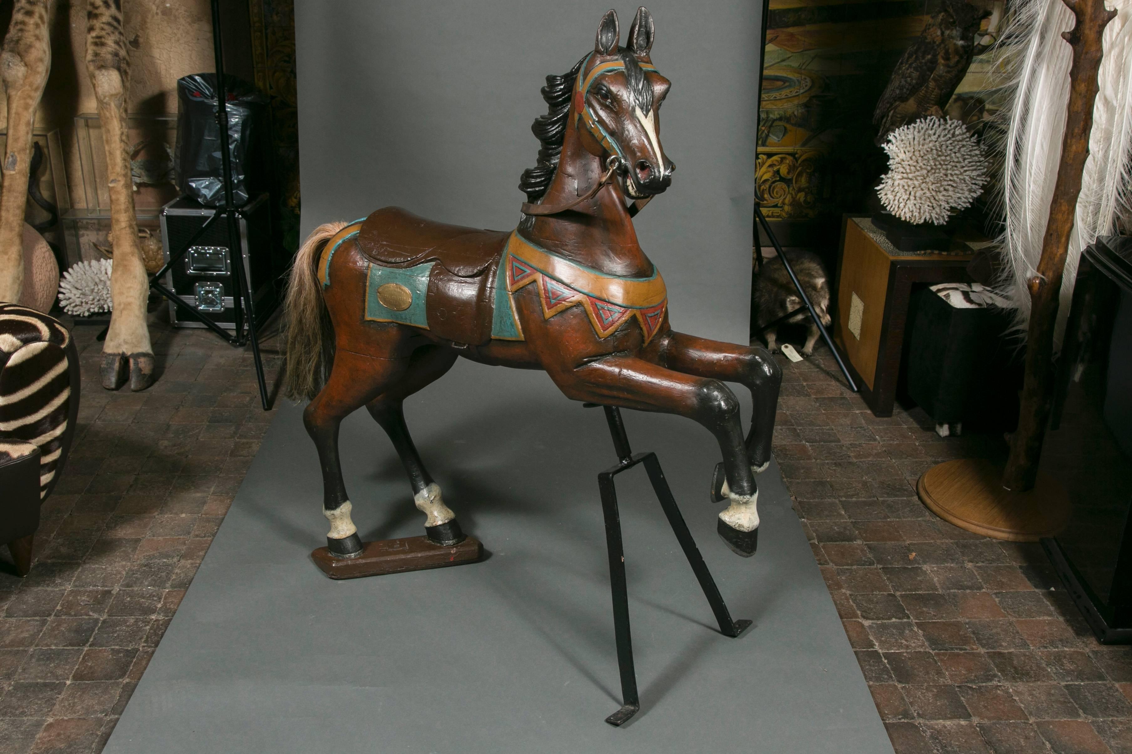 20th Century Prancing Horse, Limonaire Brothers, France Paris Workshop, circa 1910 For Sale