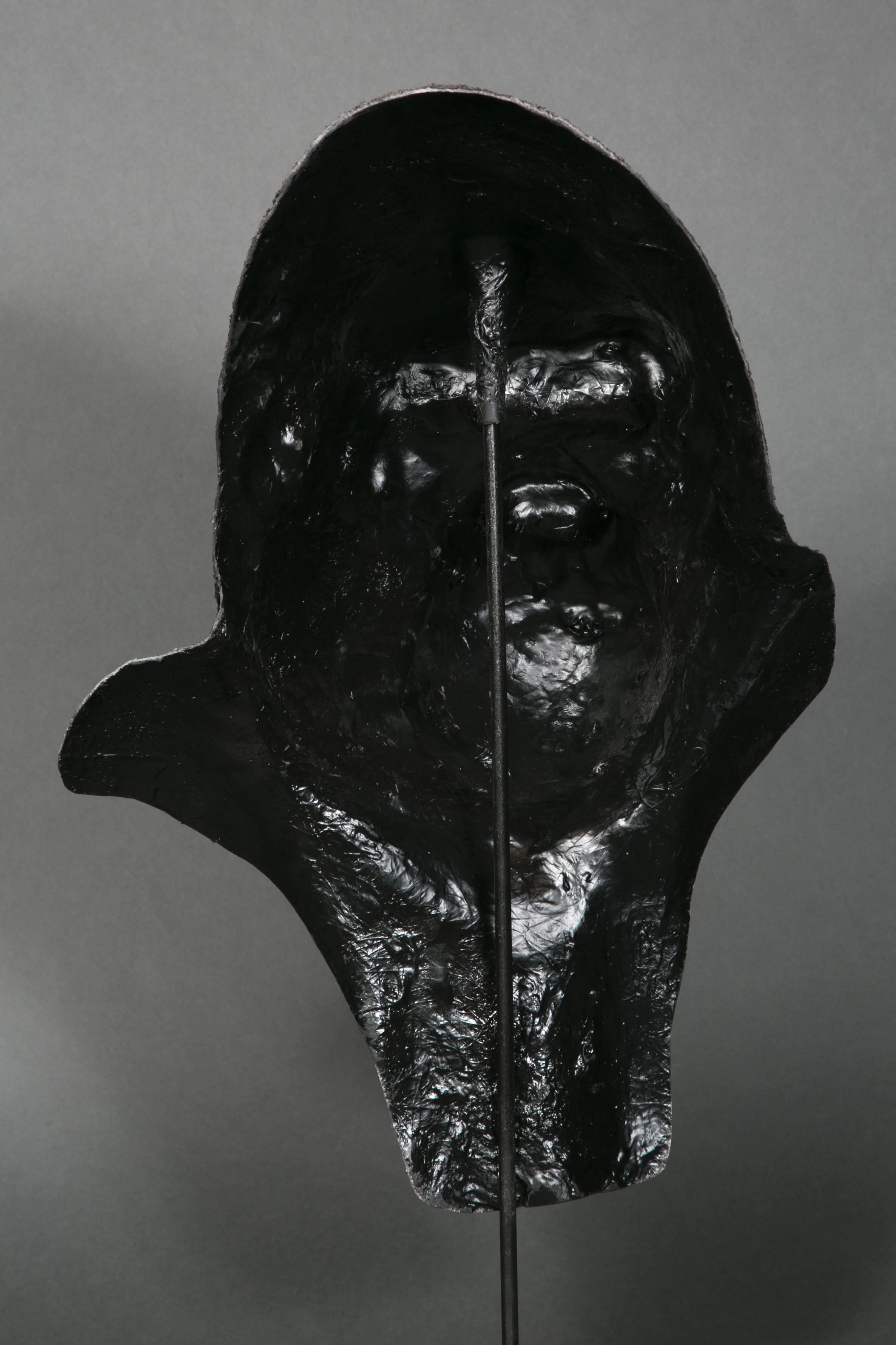 Resin Gorilla Head, Yves Gaumétou, France, 2015 For Sale 1