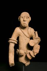 Large Clay Male Bust, Bankoni, Mali, 12th-16th Century