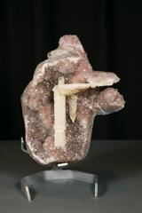 Impressive Sculptural Agate Amethyst Calcite Geode