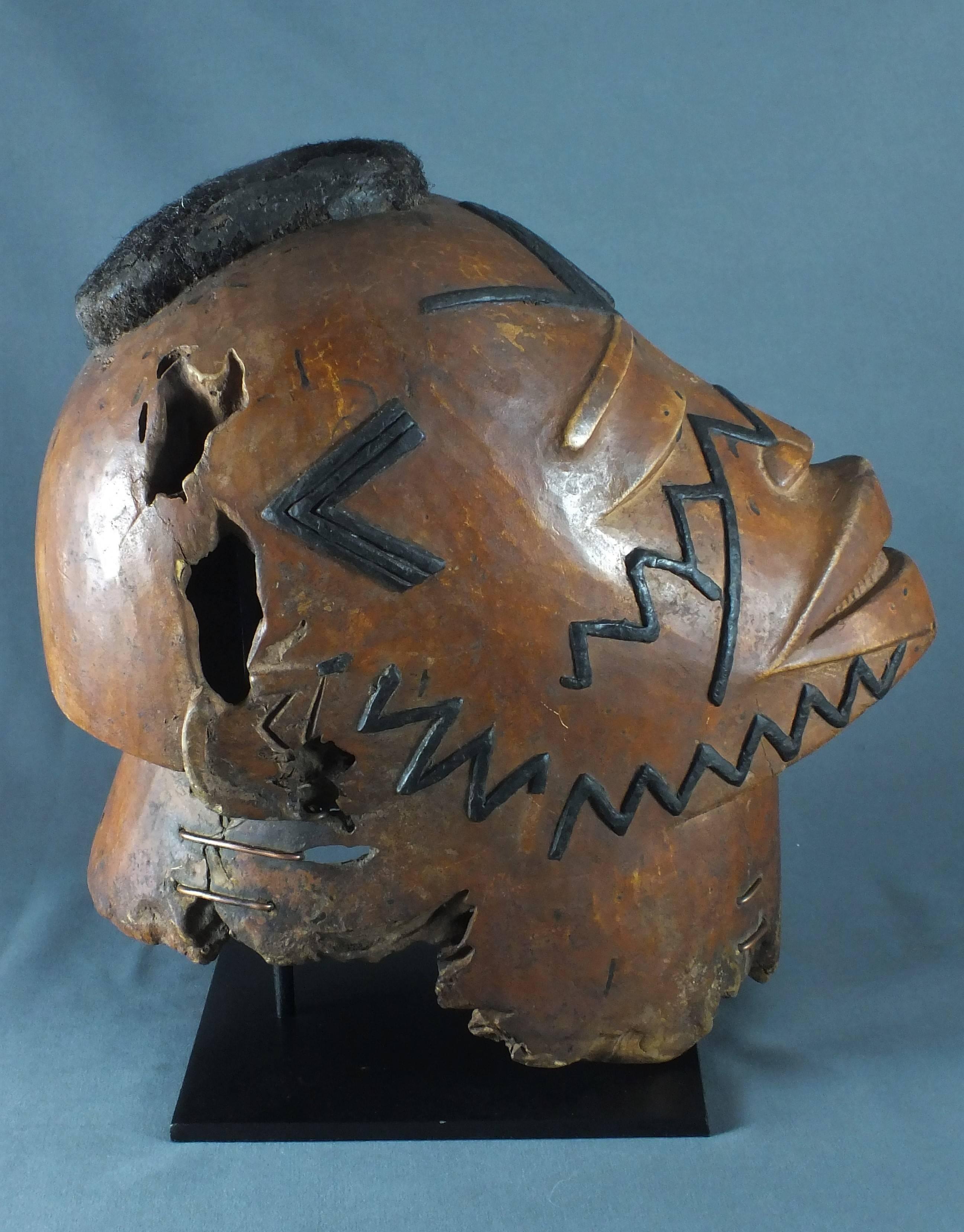 Tribal Makonde Mask, Tanzania East Africa, Early 20th Century For Sale