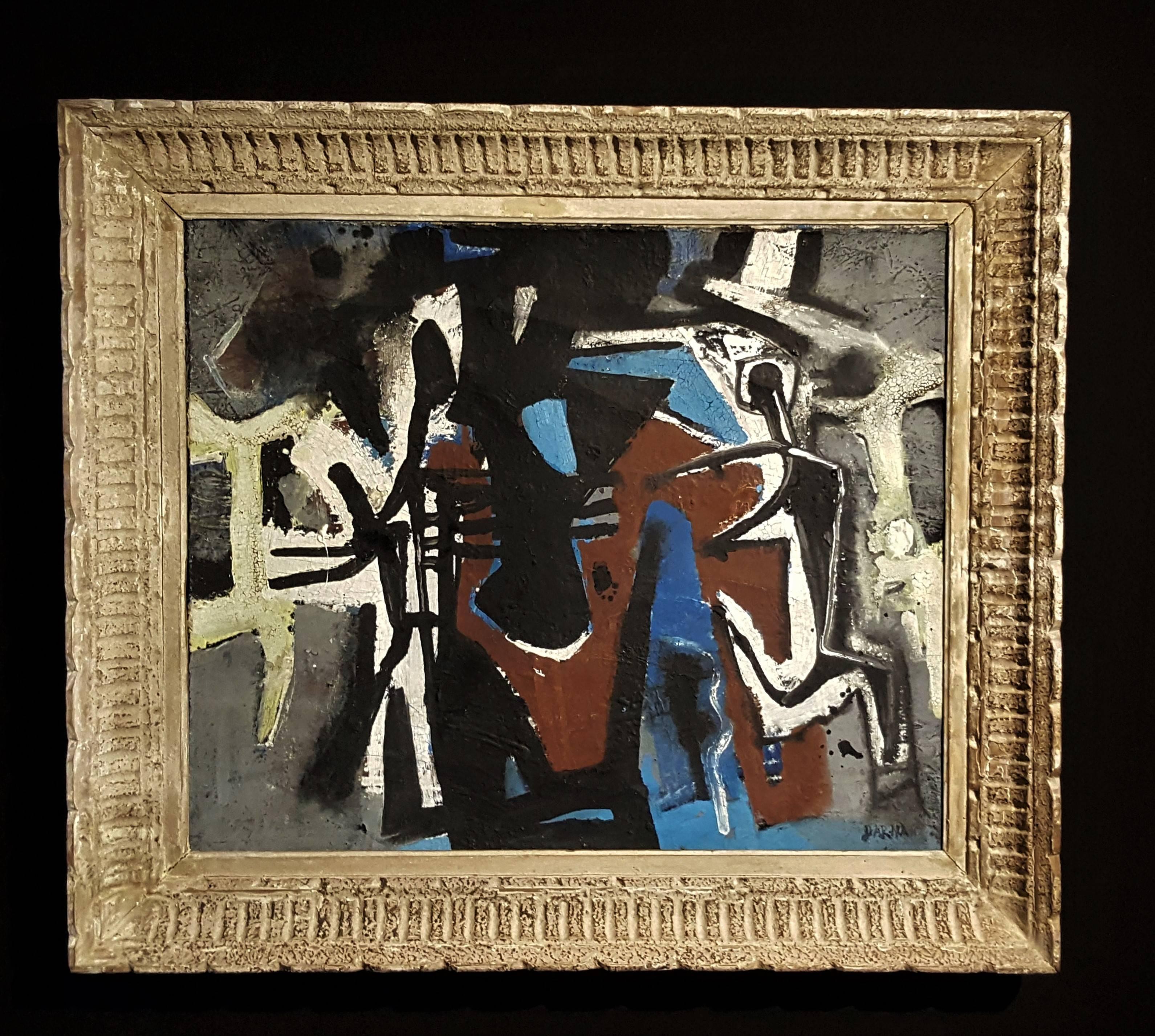 Oil on canvas.
Signed on the lower right.
Provenance: workshop sale
Dimension without frame: 46.5 x 55 cm
Dimension with frame: 60 x 69 cm

From cubism to abstraction with Jan Darna (1901-1974)

These oils and watercolors, made mostly circa 1950s,