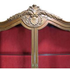 Rare English 19th-20th Century Chippendale Style Carved and Parcel-Gilt Vitrine