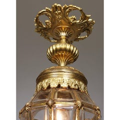 French Louis XIV Style Early 20th Century Gilt Bronze "Versailles" Style Lantern