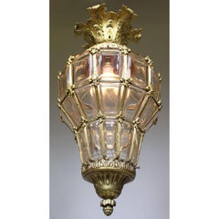 French Early 20th Century Louis XIV Style Gilt Bronze "Versailles" Style Lantern