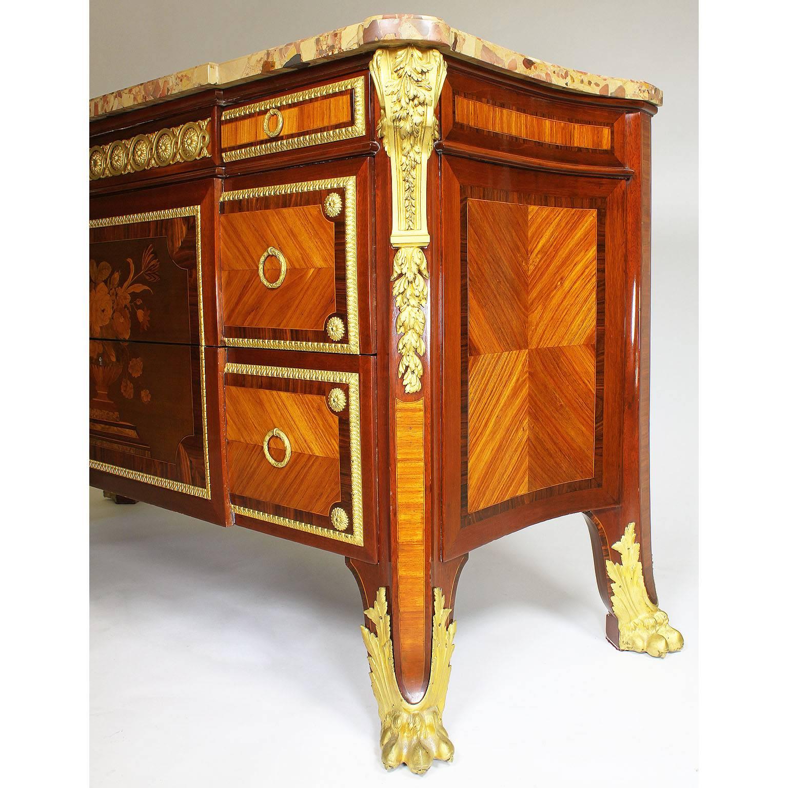Fine 19th Century Louis XVI Style Neoclassical Commode after Jean-Henri Riesener In Excellent Condition In Los Angeles, CA