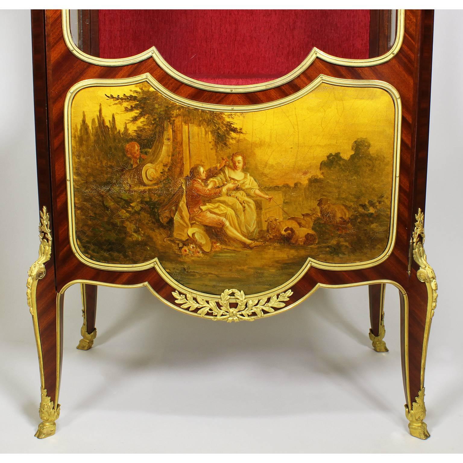 Early 20th Century Fine French Belle Epoque 19th Century Vernis Martin Vitrine by Louis Majorelle For Sale
