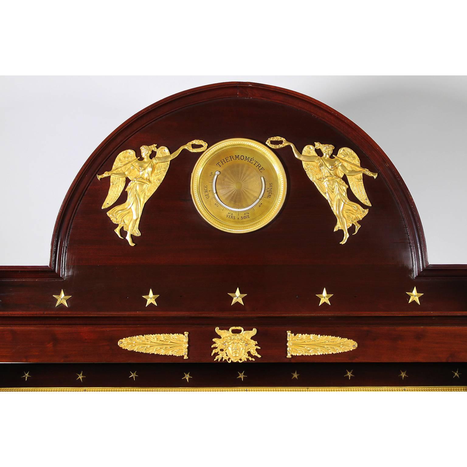 Napoleon III Empire Revival Mahogany & Gilt Bronze-Mounted Server Buffets, Pair For Sale 2