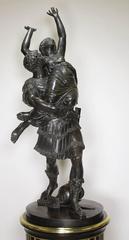 French 19th Century Patinated Bronze Group "The Abduction of the Sabine Women"