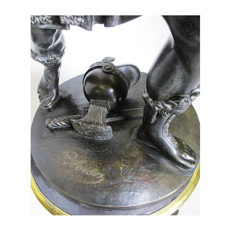 Französische patinierte Bronzegruppe „Die Entführung der Sabinerinnen“, 19. Jahrhundert im Angebot 1